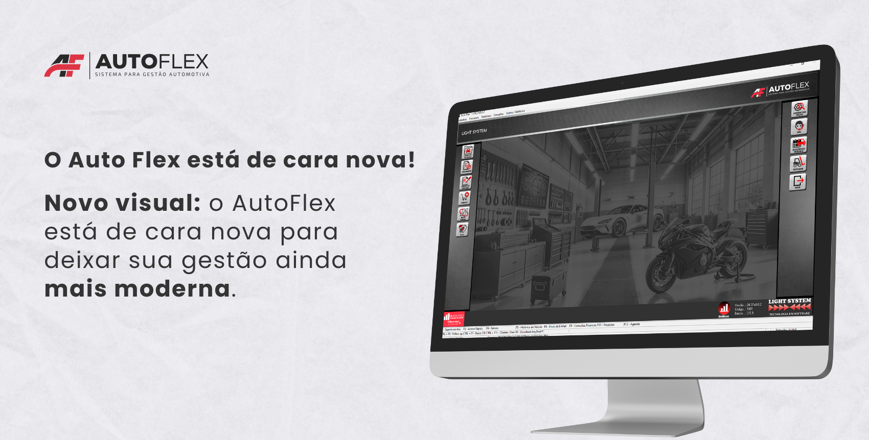 Novo visual AutoFlex