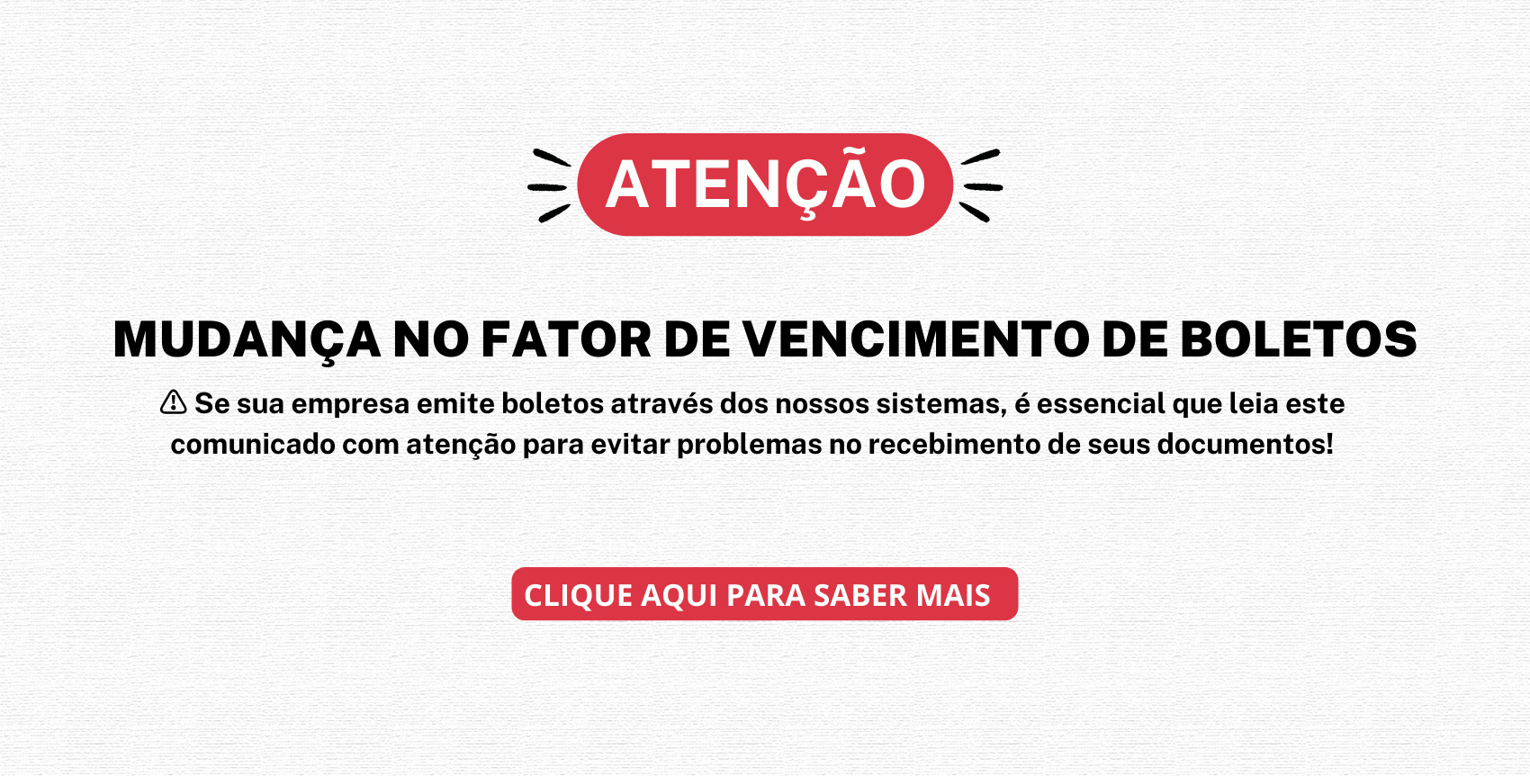 Mudanças boleto